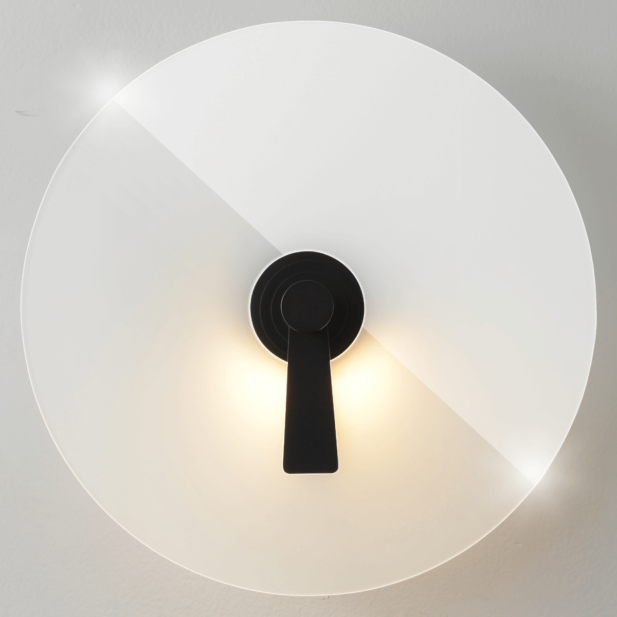 бра crystal lux chiaroscuro ap6w led black