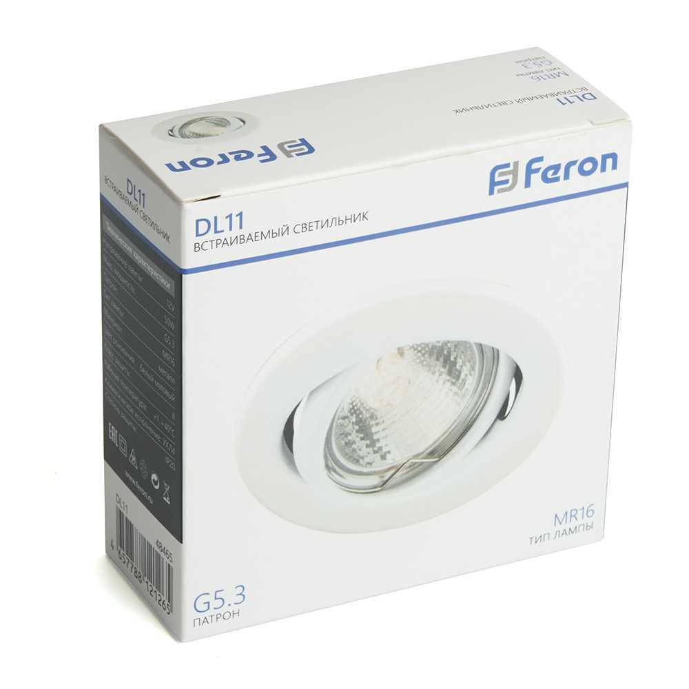 встраиваемый светильник feron dl11 48465