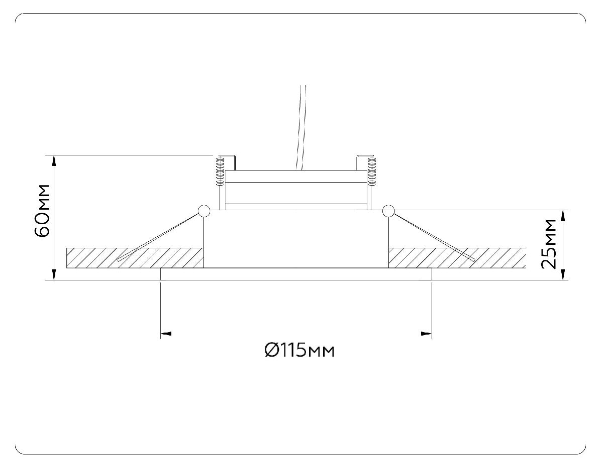 встраиваемый светильник ambrella light gx standard tech techno spot tn52332