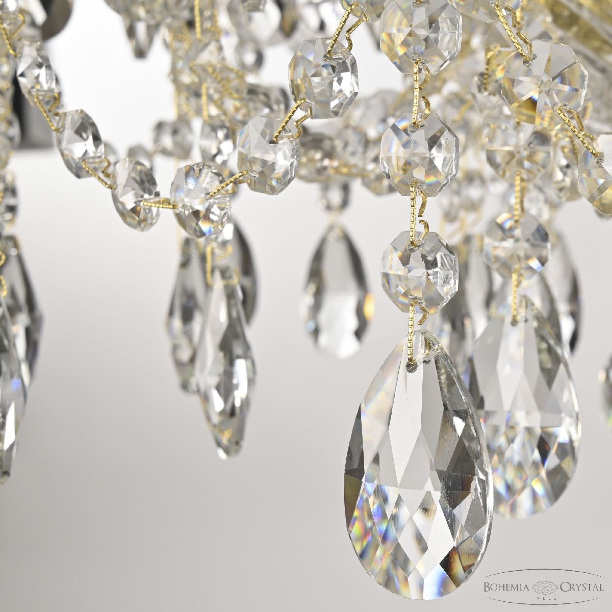 подвесная люстра bohemia ivele crystal 107/10/141 g