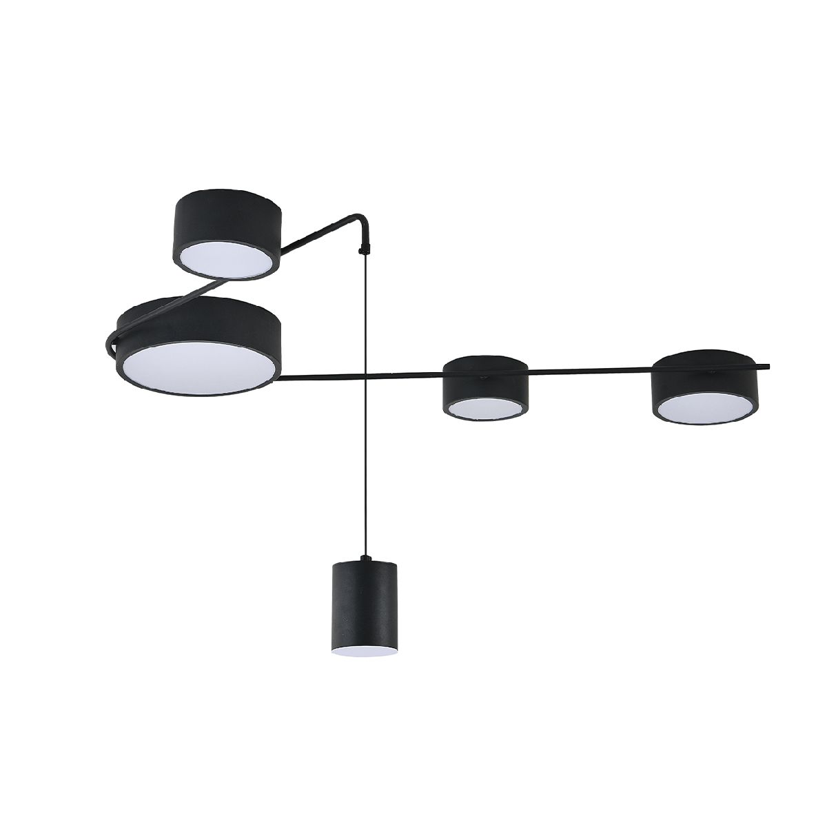 потолочный светильник indigo modulo 14028/5с black v000161l