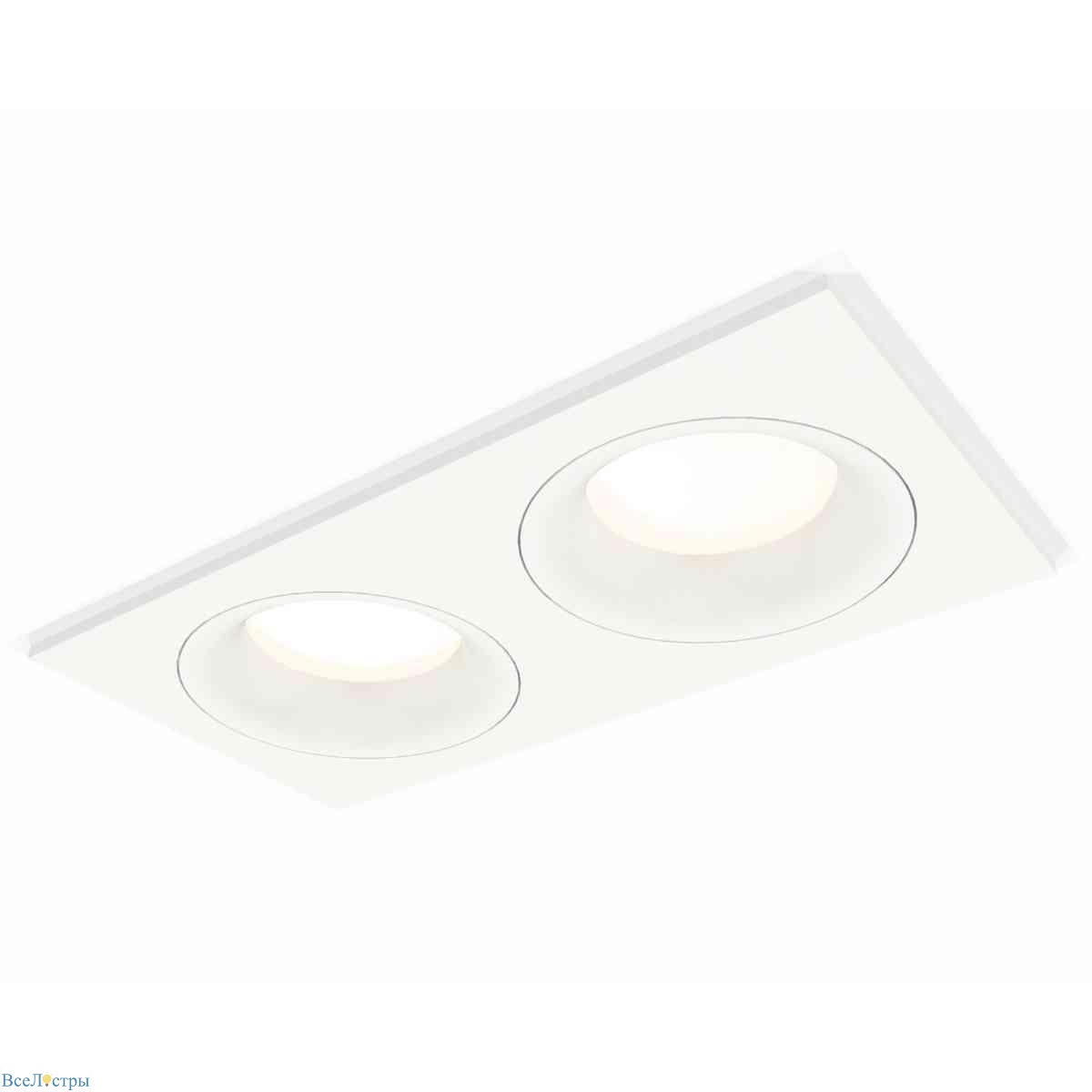 комплект встраиваемого светильника ambrella light techno spot xc7635001 swh белый песок (c7635, n7010)