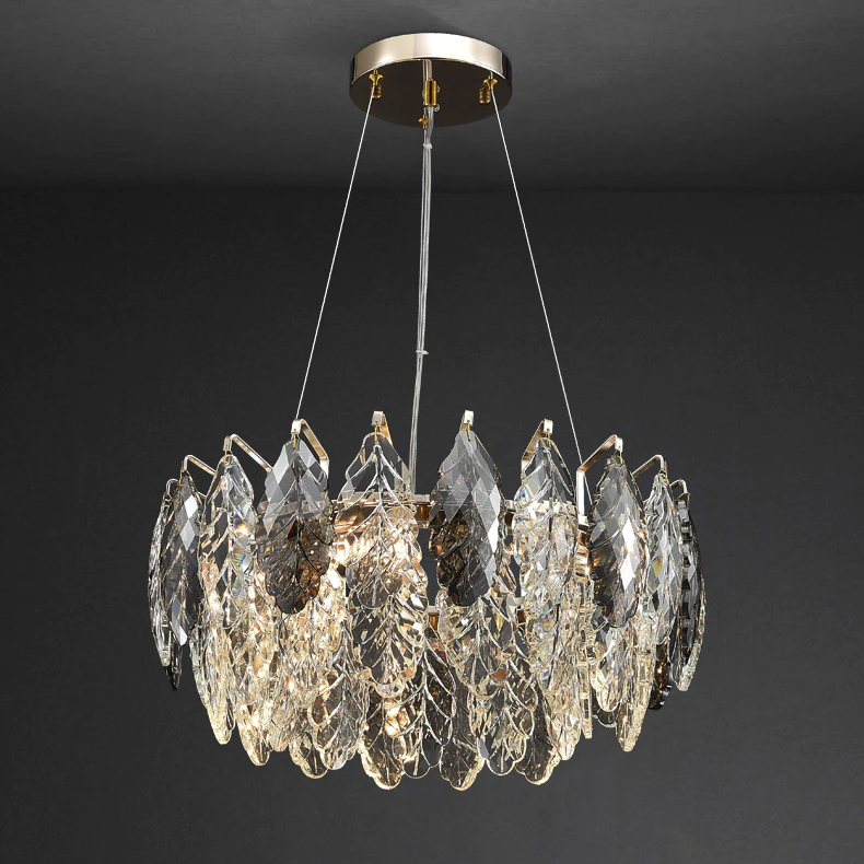 подвесная люстра delight collection d8011p/r-600 gold/smoky