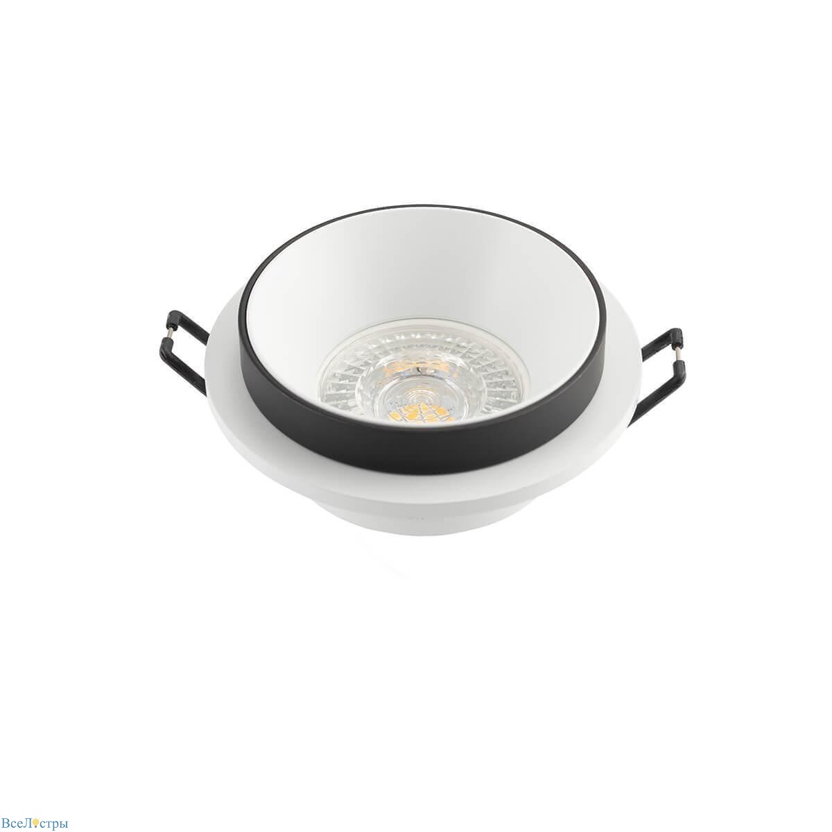 встраиваемый светильник denkirs dk2401-bk