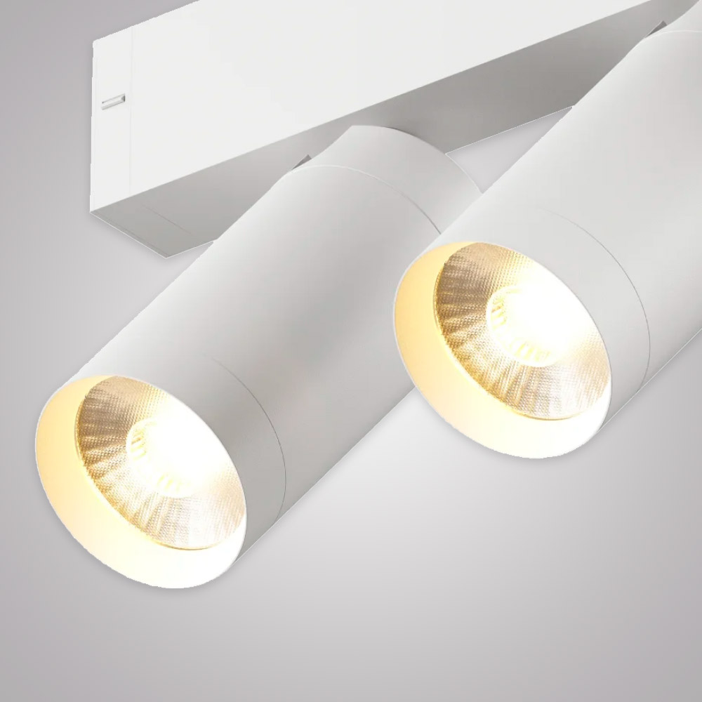 трековый однофазный светильник am group am528 wh-220v-2x10w smart