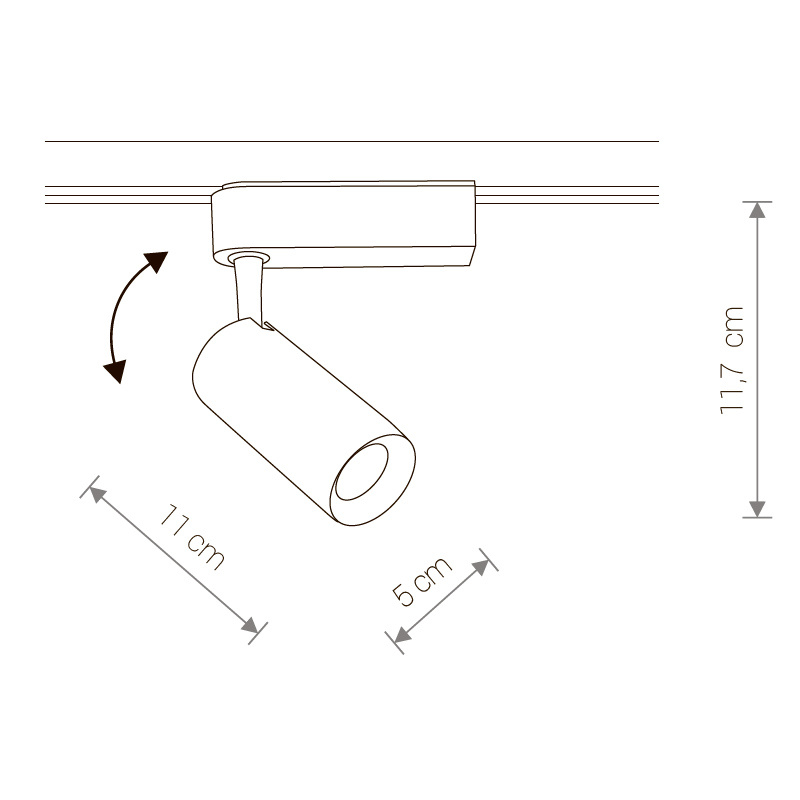 трековый светодиодный светильник nowodvorski profile iris 9002