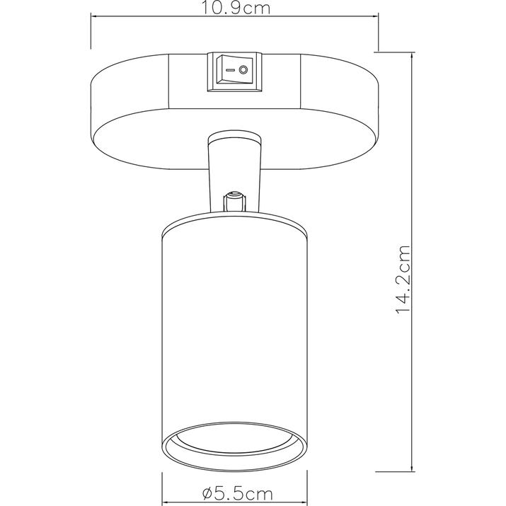 спот arte lamp aquarius a3226ap-1wh