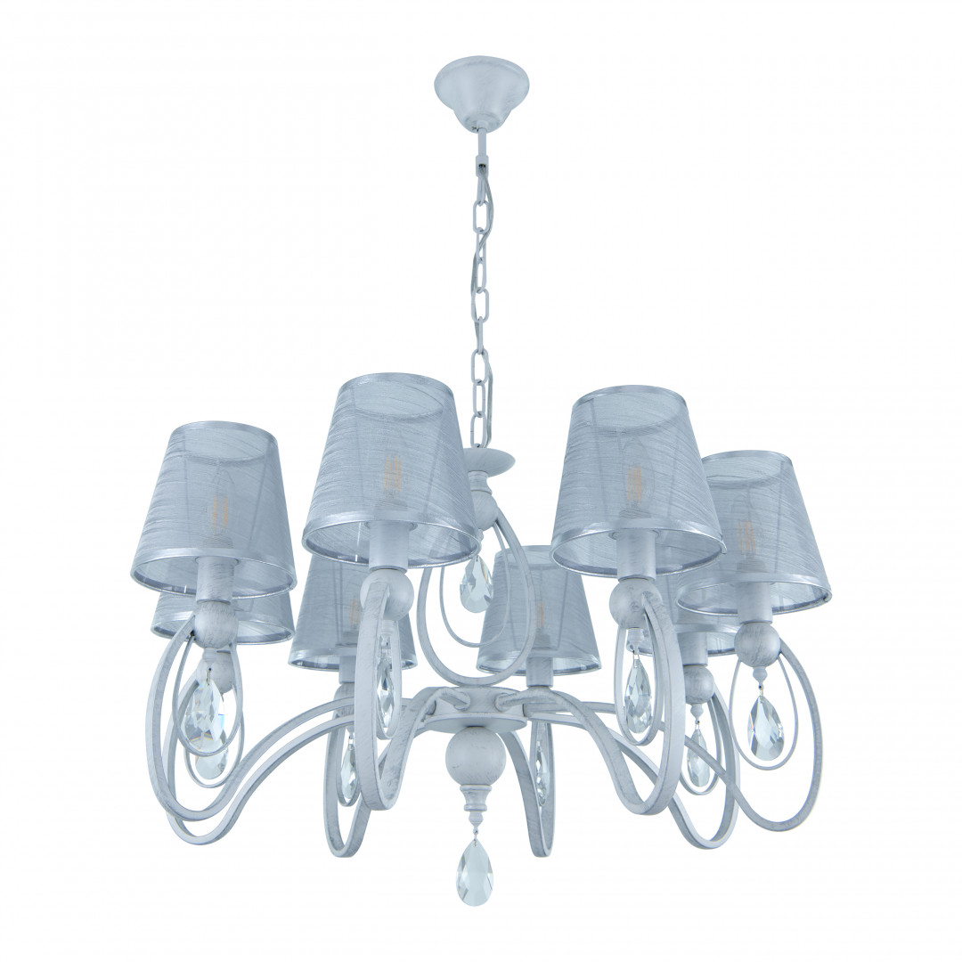 подвесная люстра arte milano 347203/8 wt+sl