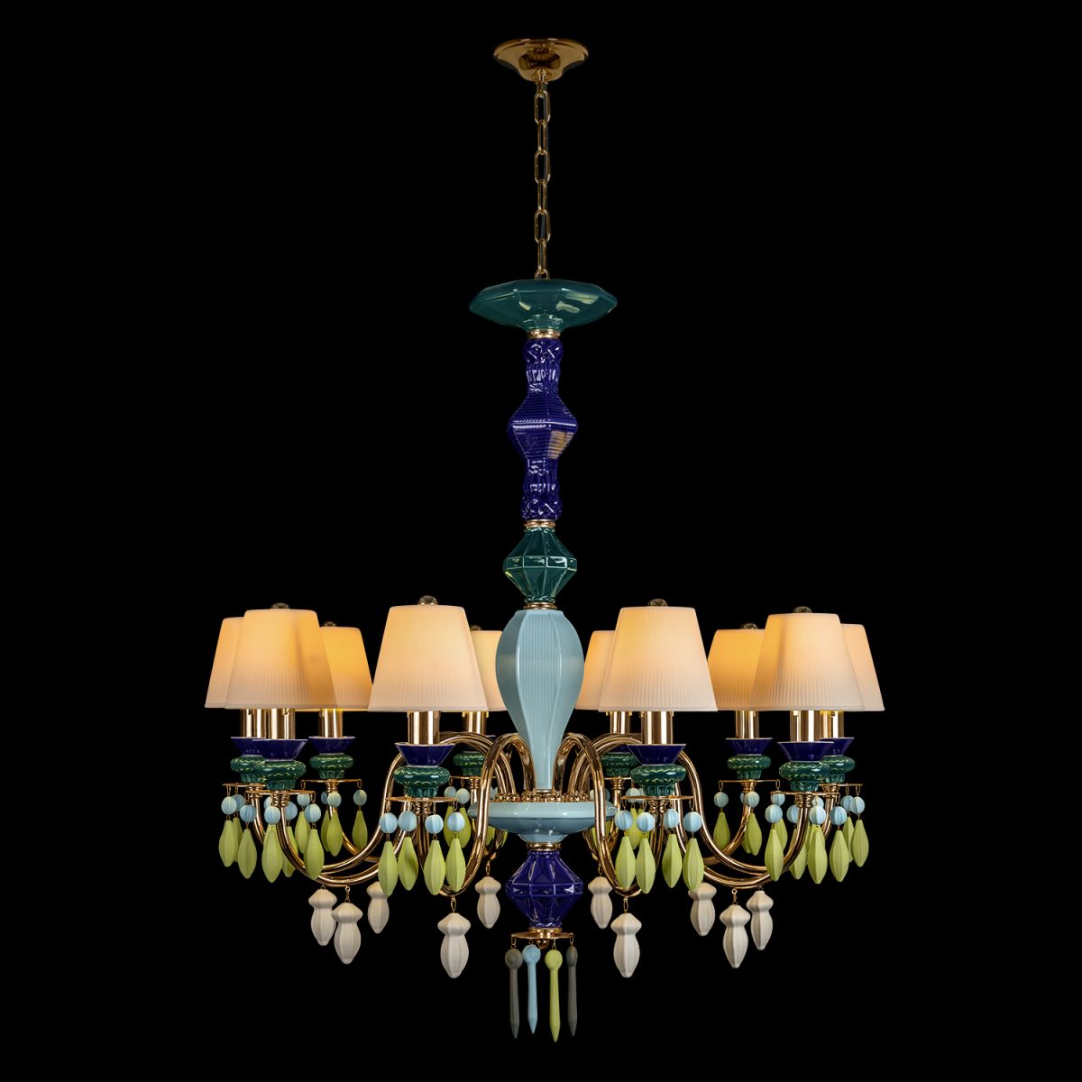 подвесная люстра loft it grace 10203/10 green