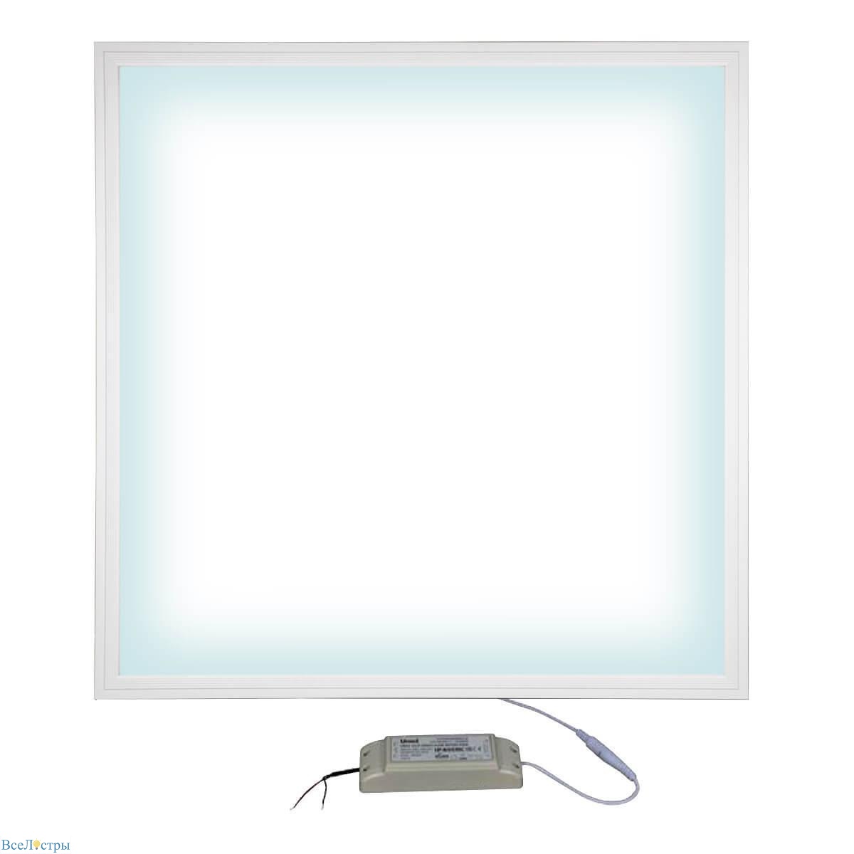 встраиваемый светодиодный светильник uniel ulp-6060-42w/4000k effective white ul-00004670
