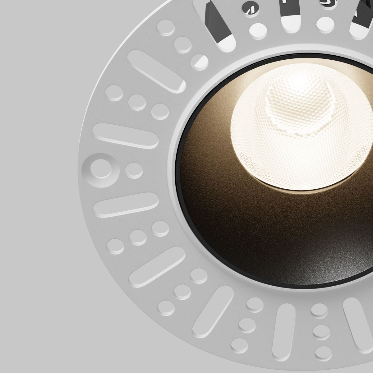 встраиваемый светильник maytoni dip dl119-10w-4k-trs-b