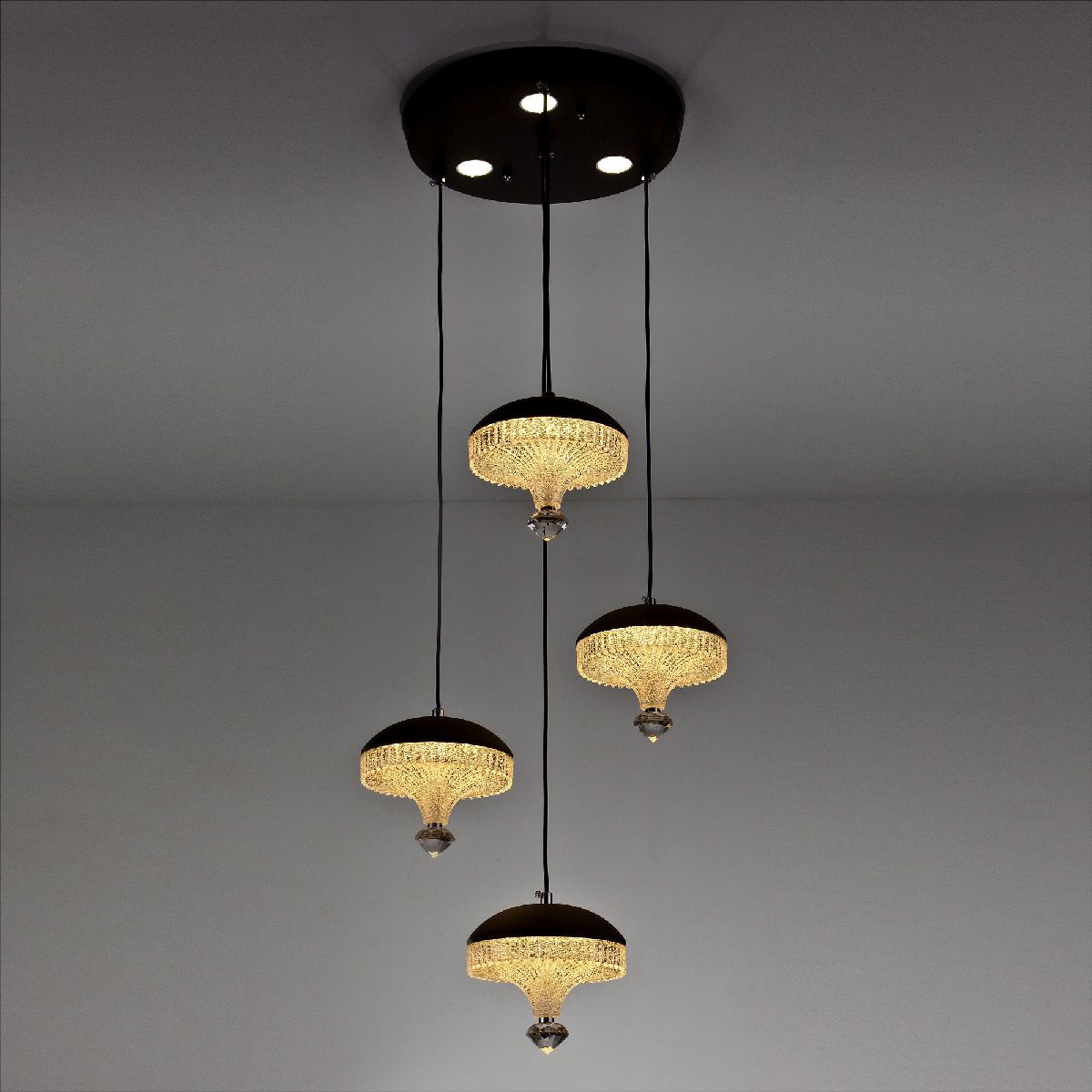 каскадная люстра led4u 2067 coffee