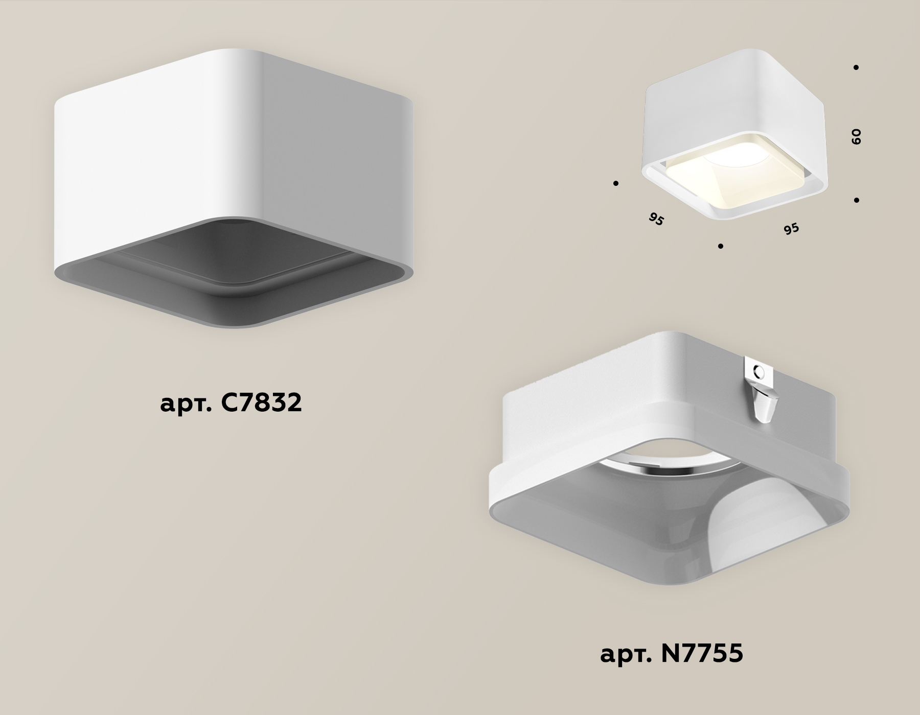 потолочный светильник ambrella light techno spot xs7832021 (c7832, n7755)