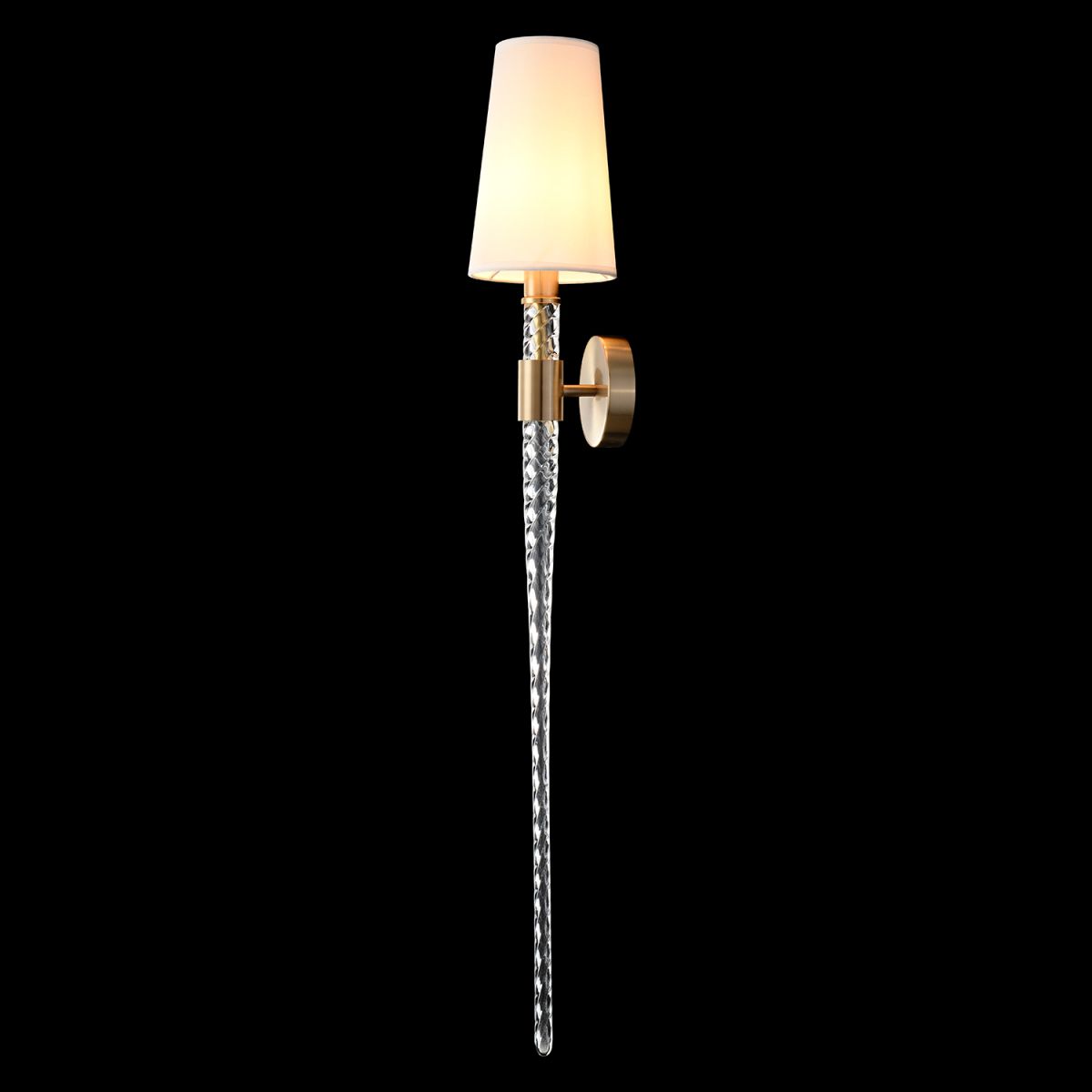бра crystal lux luminous ap1 brass