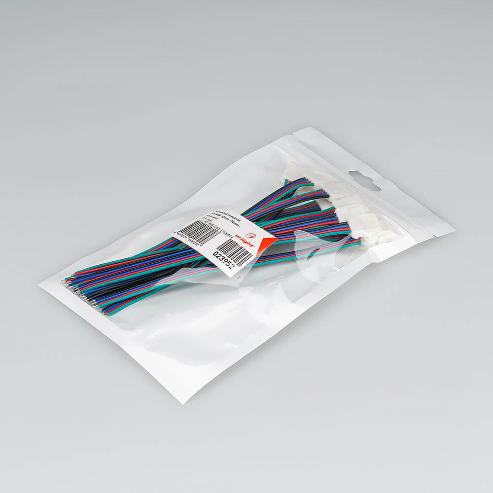 коннектор выводной arlight fix-rgb-10mm-150mm-x1 (4-pin) 023952