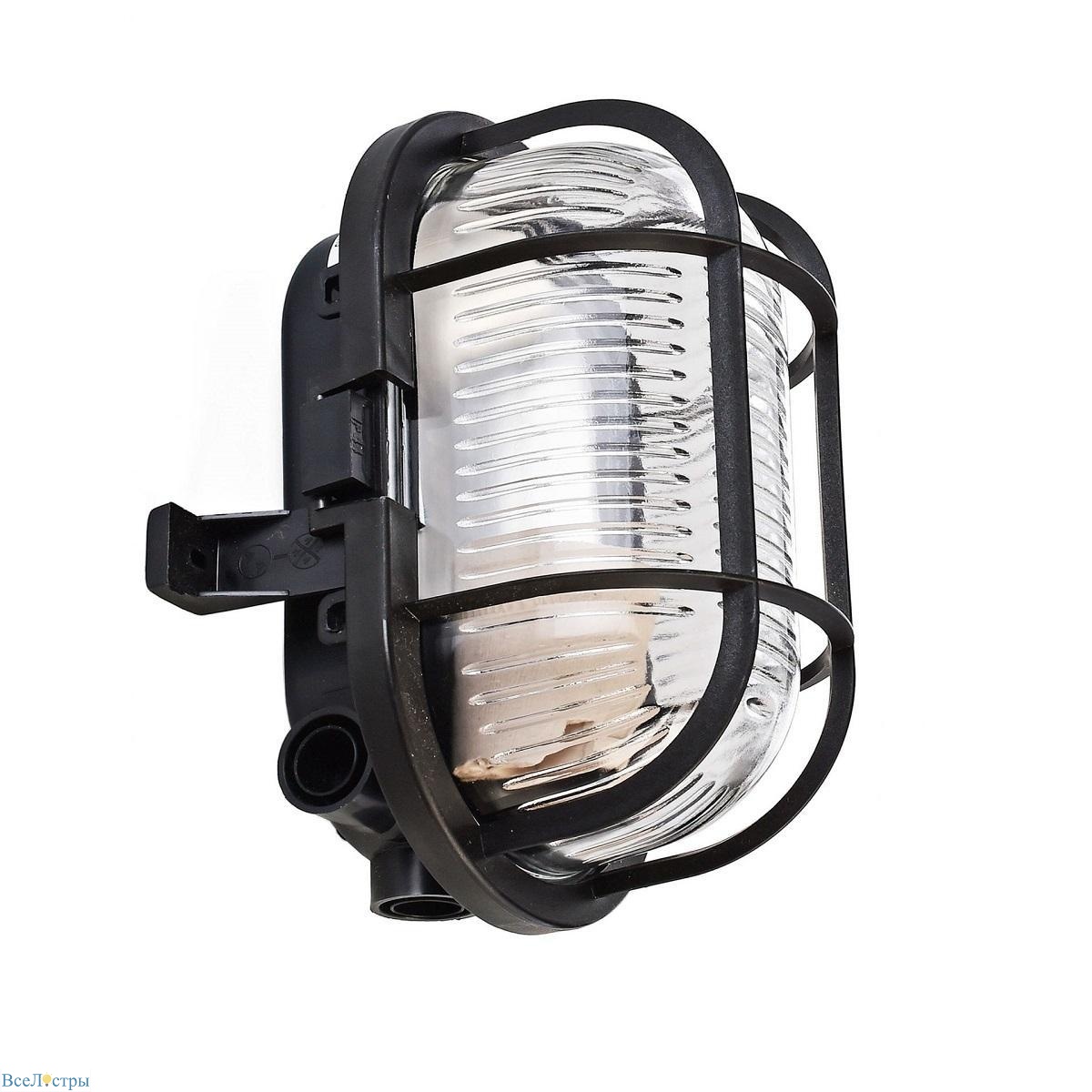 уличный настенный светильник deko-light syrma oval black 401012