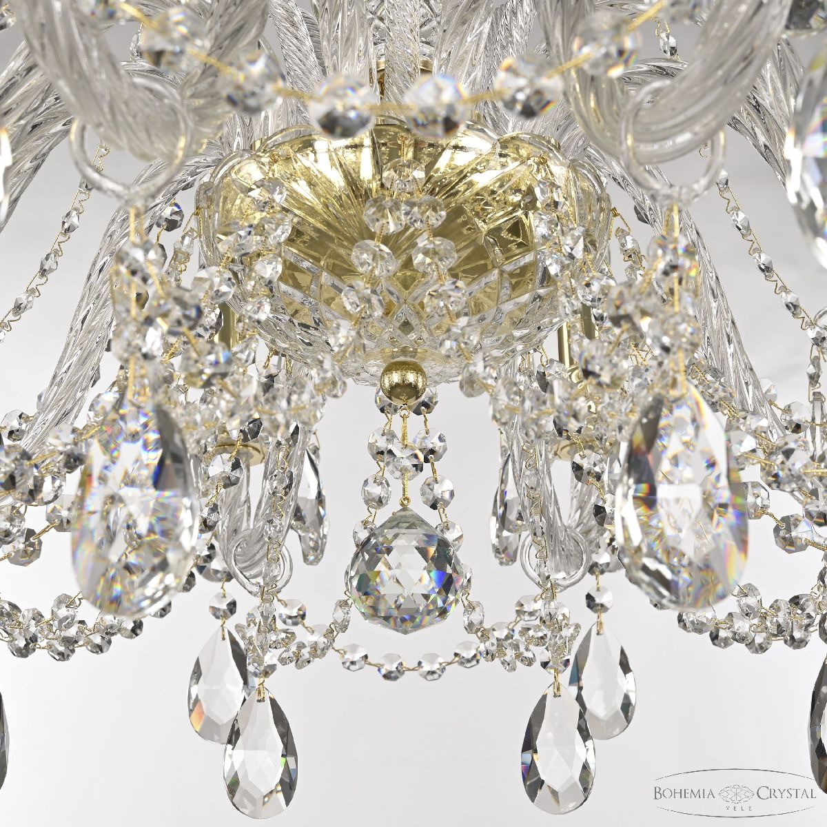 подвесная люстра bohemia ivele crystal 105/10/240 g