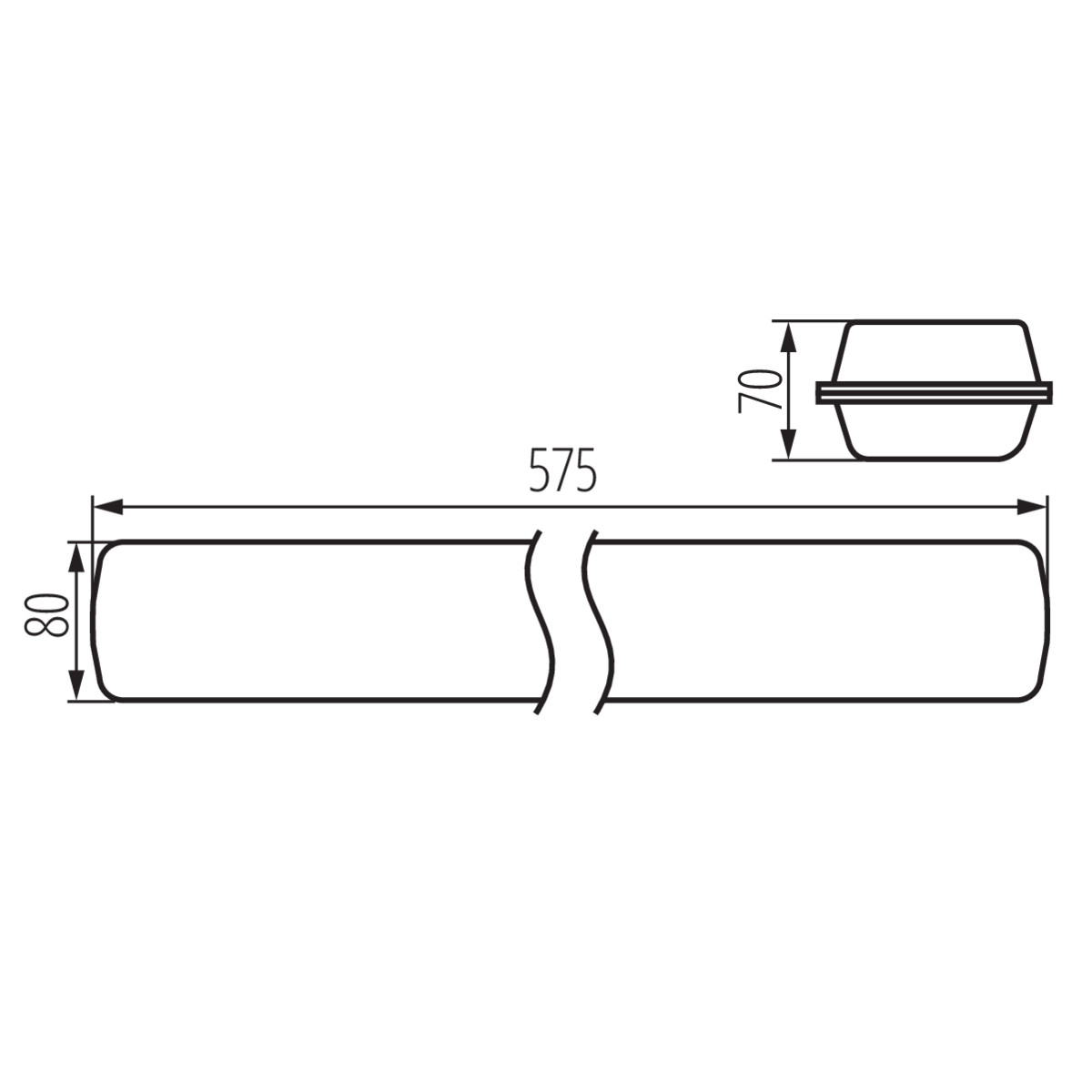 линейный светильник kanlux mah led hi 19w-nw ryf 22606