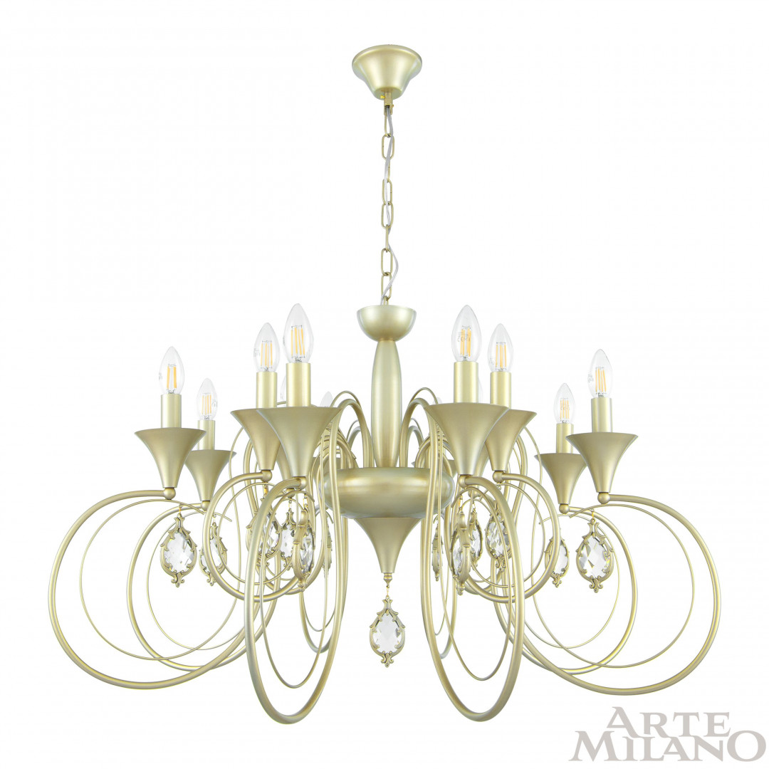 подвесная люстра arte milano 349920/8-4 cg