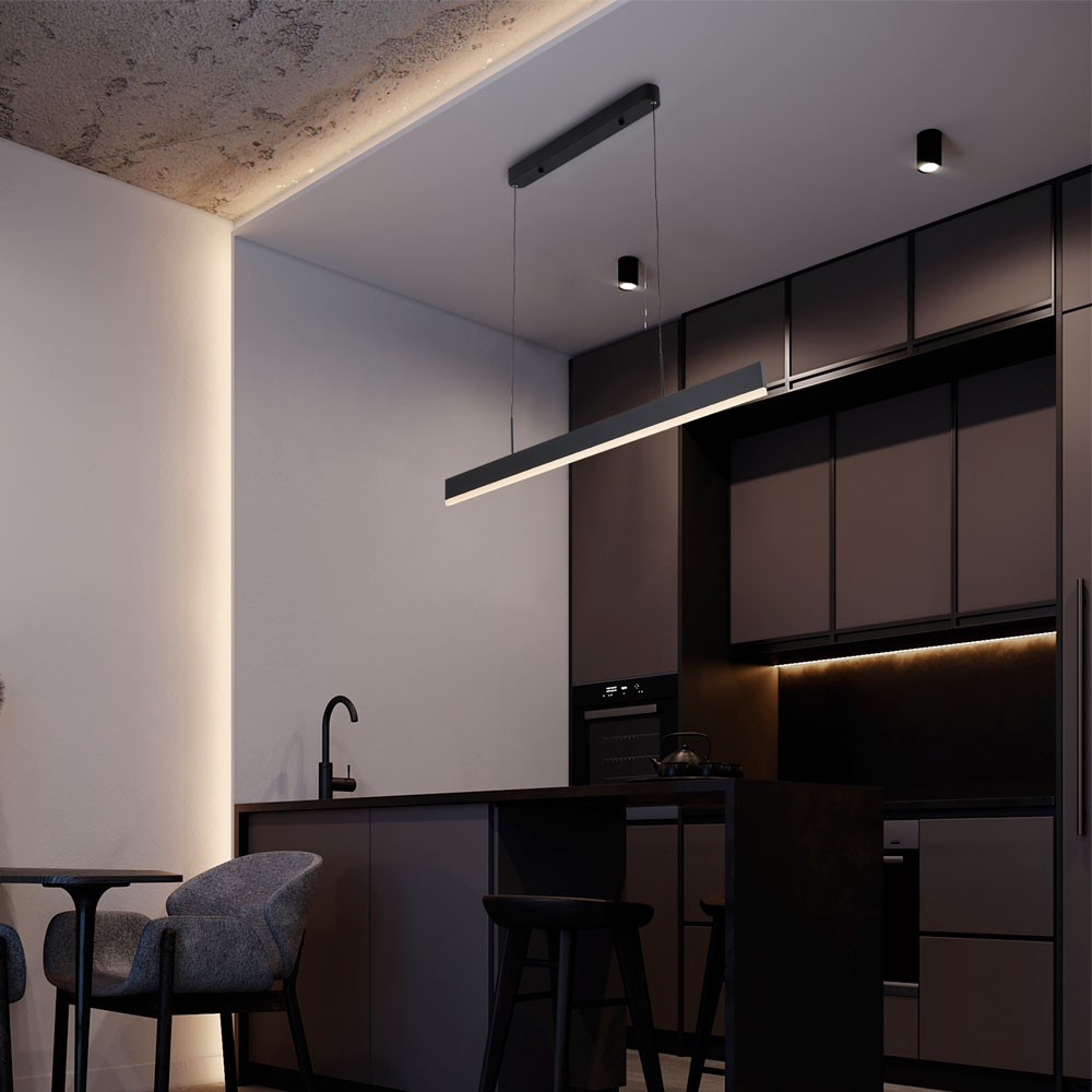линейный светильник led4u l8668-1200 bk