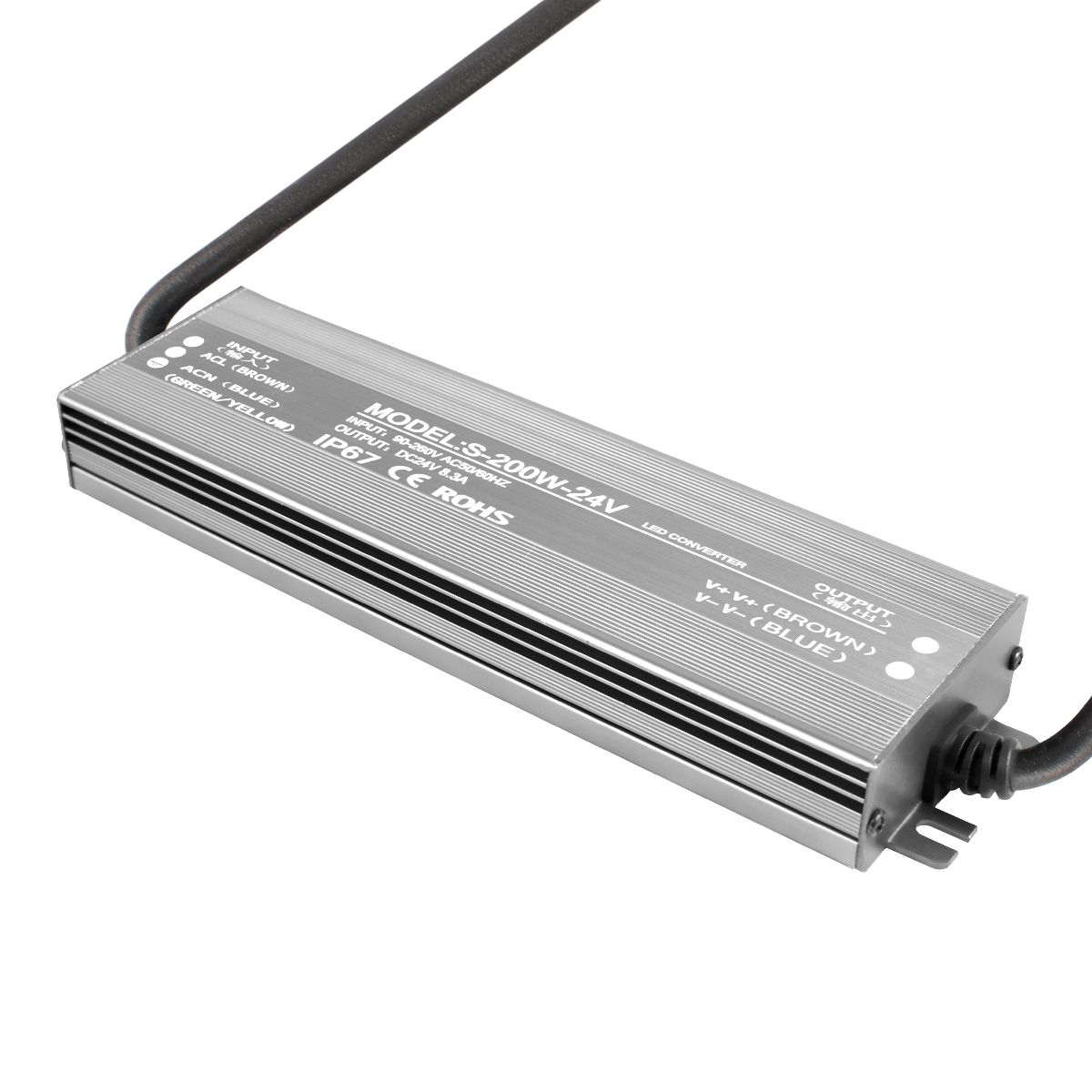 блок питания loft it power 200w 24v ip67 10364/20068