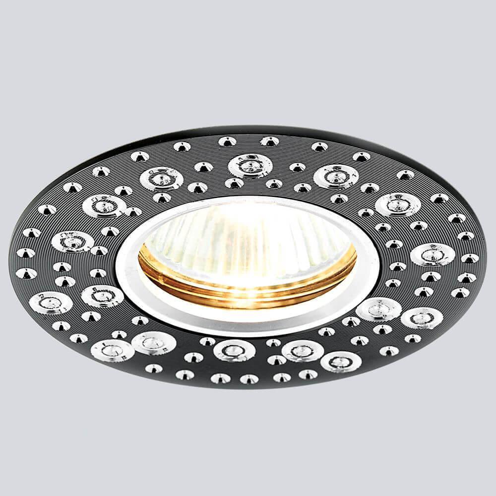 встраиваемый светильник ambrella light classic a801 bk/al
