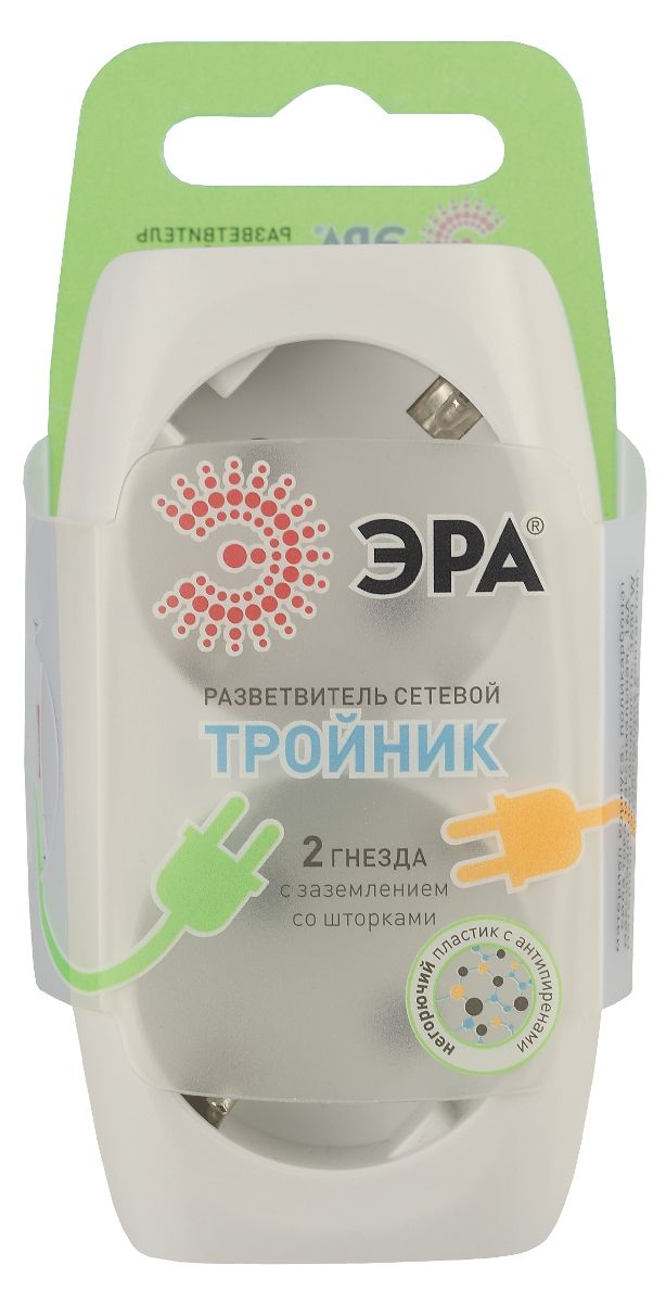 разветвитель электрический эра sp-2e-i б0002369