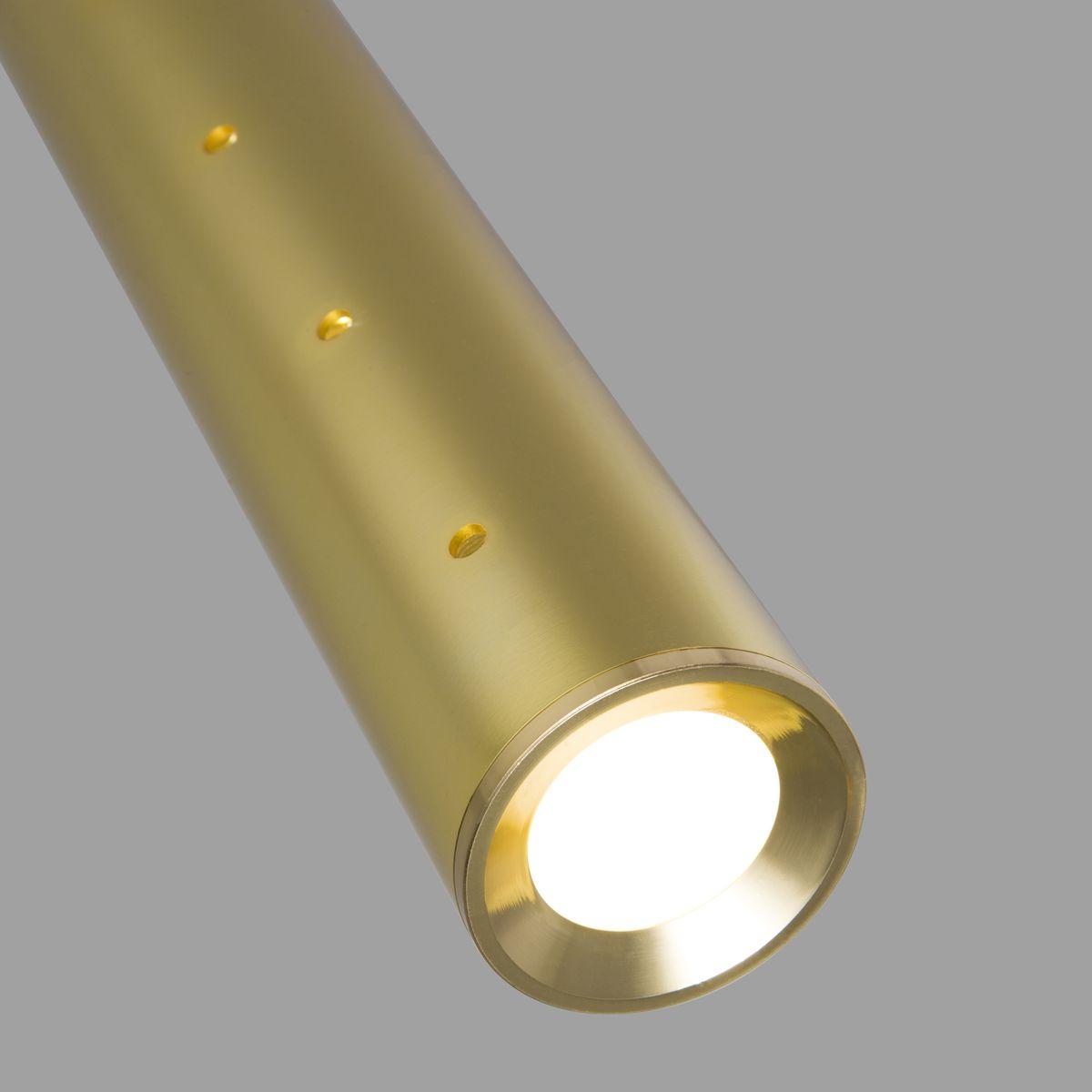 подвесной светодиодный светильник elektrostandard bong 50214/1 led золото 4690389175947