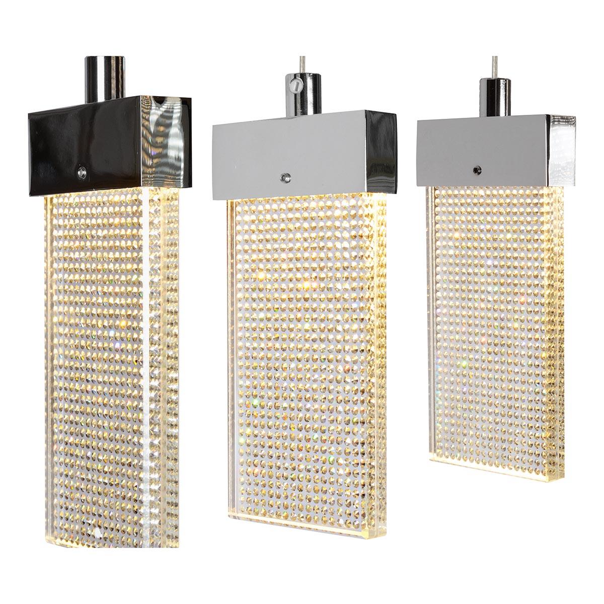 подвесной светодиодный светильник iledex pixel c4430-3l cr