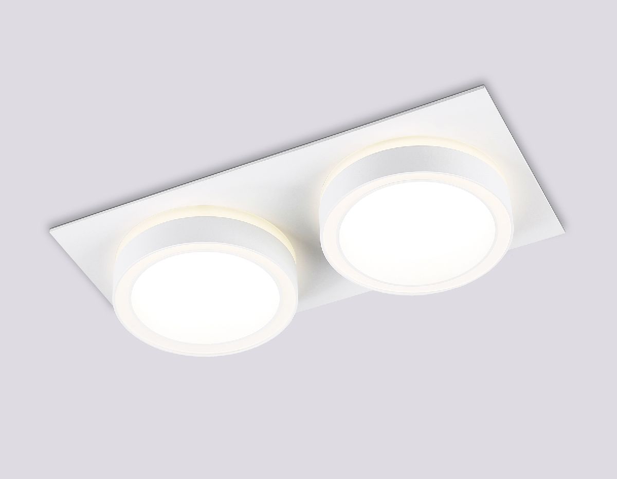 встраиваемый светильник ambrella light gx53 acrylic tech techno spot tn52423