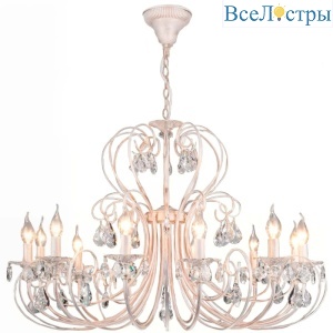 3305/12 белый с золотом/прозрачный хрусталь Strotskis