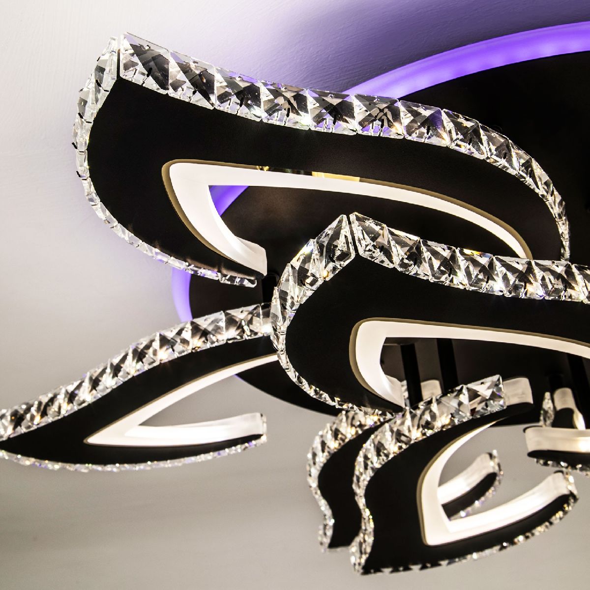 потолочная люстра led4u l2839-9 bk