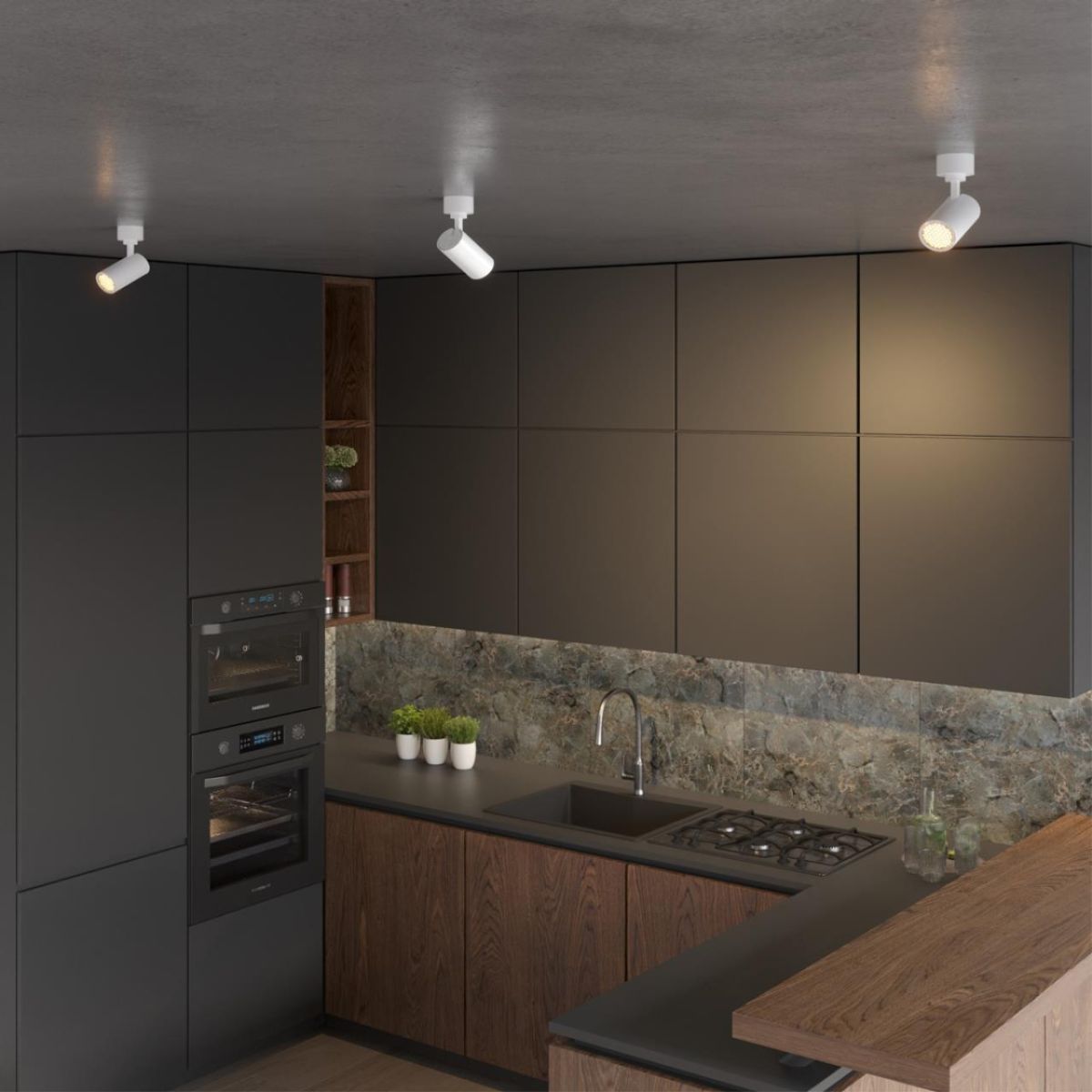 накладной спот с переключателем цв. температуры novotech over selene 359928