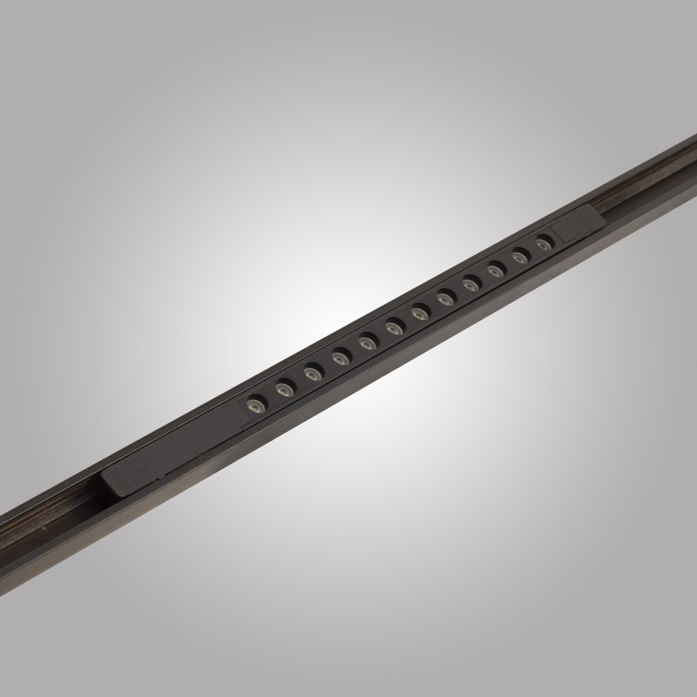 трековый магнитный светильник am group magnet am508 bk 12w 3000k