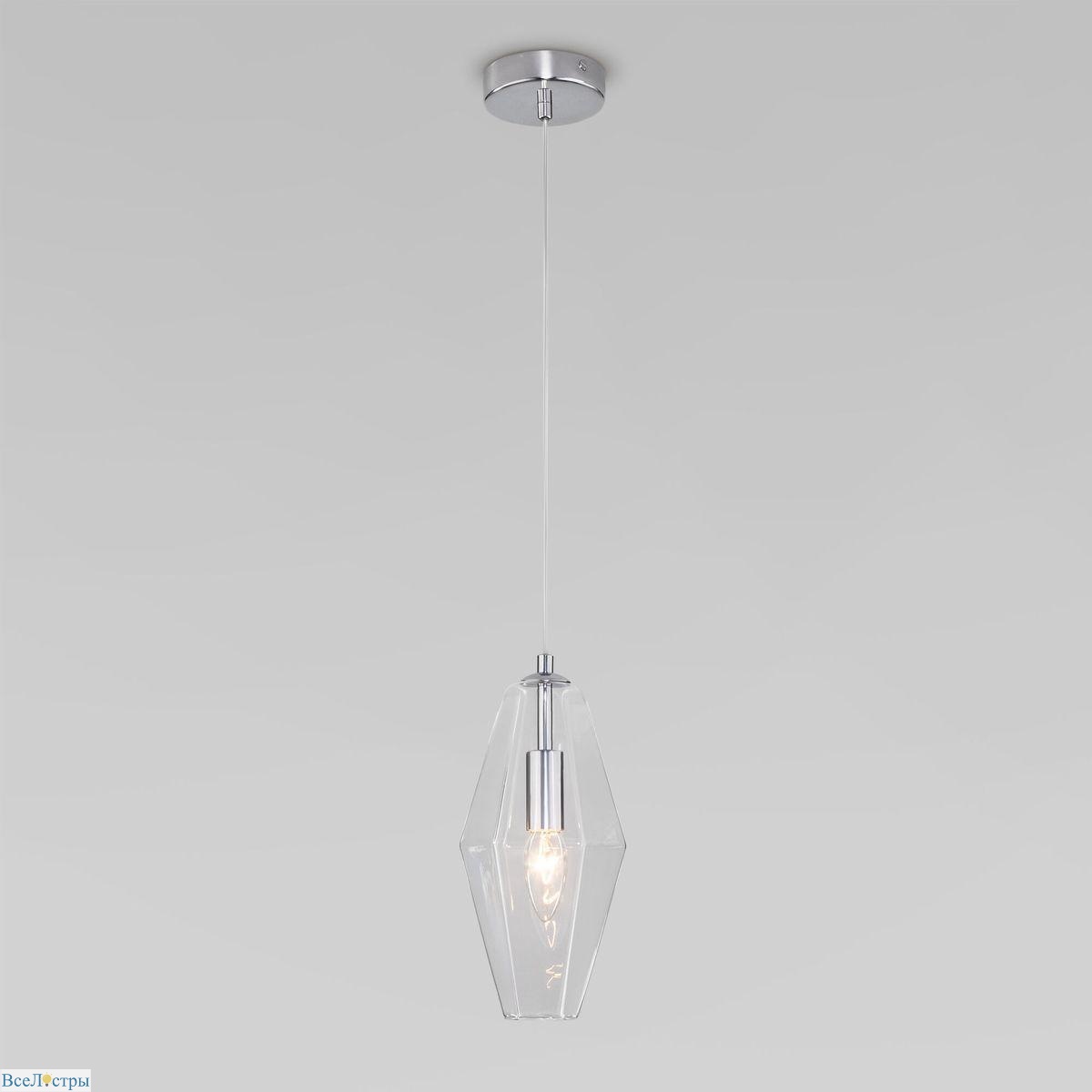 подвесной светильник eurosvet prism 50236/1 прозрачный