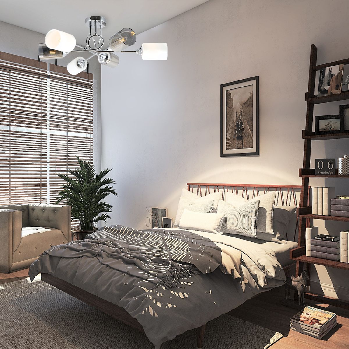 потолочная люстра escada duo 1126/6pl