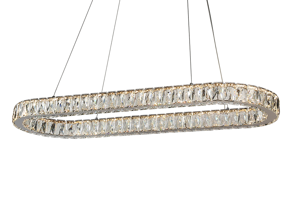 подвесная люстра newport 8580/90 c oval chrome м0071380