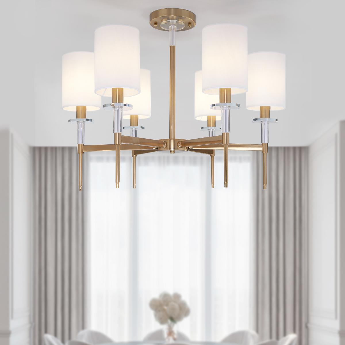 люстра на штанге eurosvet brielle 60132/6 латунь