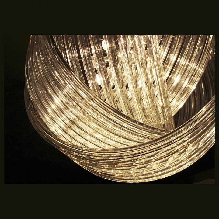 подвесной светильник delight collection murano glass kr0116p-7l black