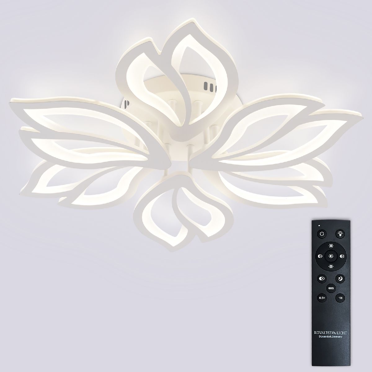 потолочная люстра natali kovaltseva fortuna led lamps 81107/6c
