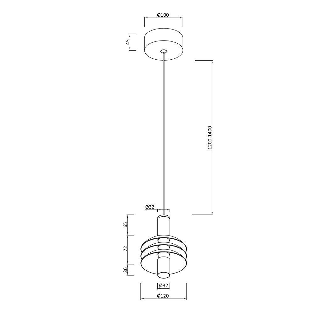 подвесной светильник moderli sylv v10876-pl