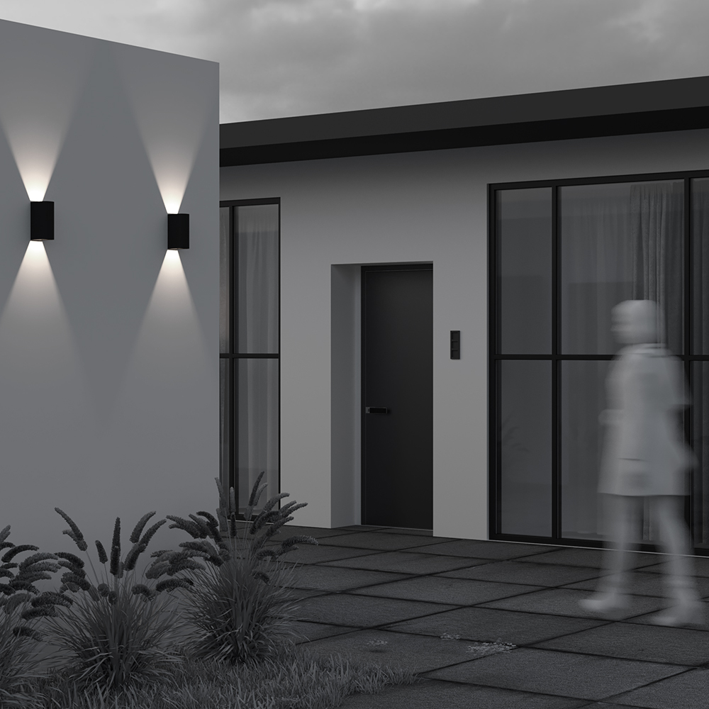 уличный настенный светильник maytoni drape o526wl-l10b3k