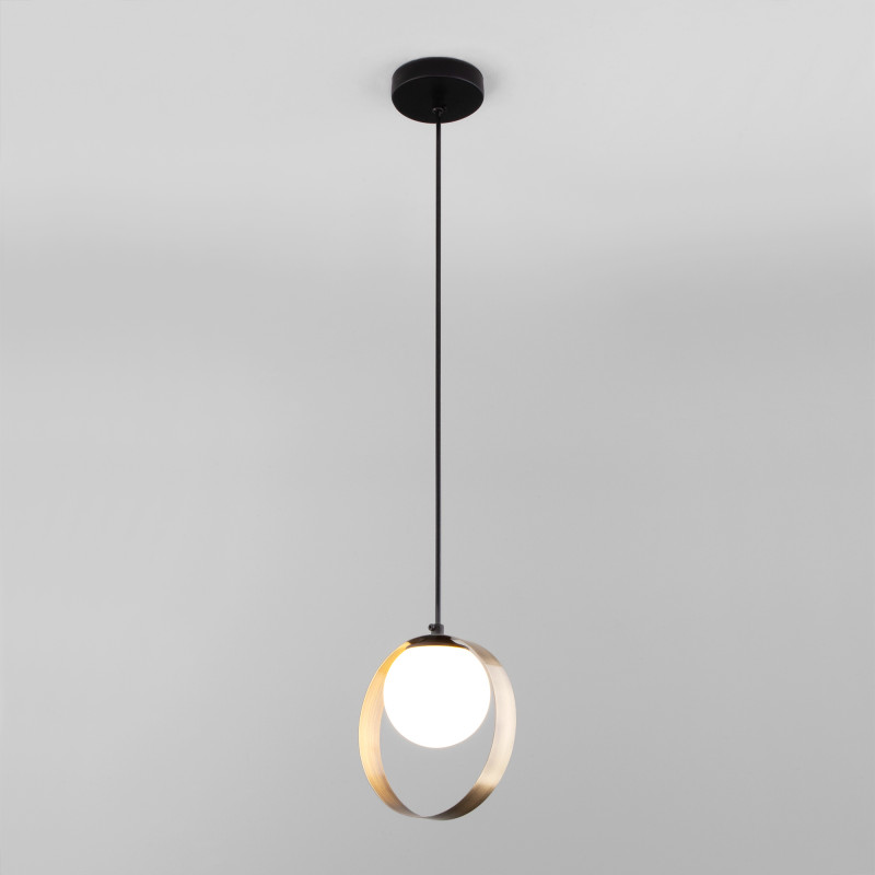 подвесной светильник eurosvet 50205/1 черный/бронза