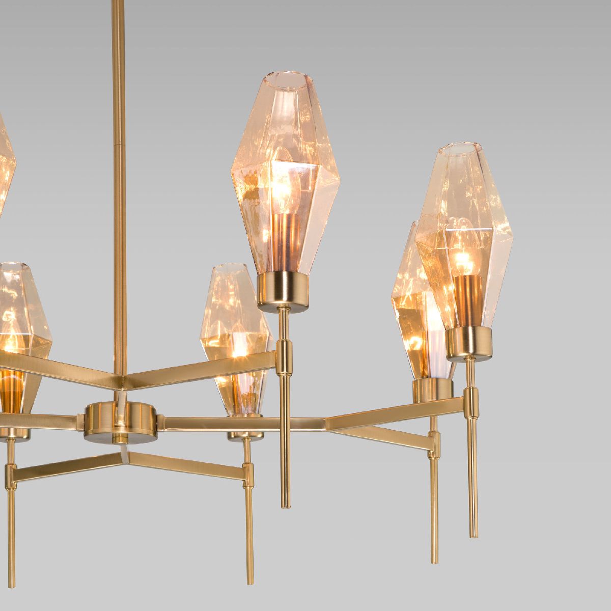 люстра на штанге eurosvet prism 60143/8 латунь a061937