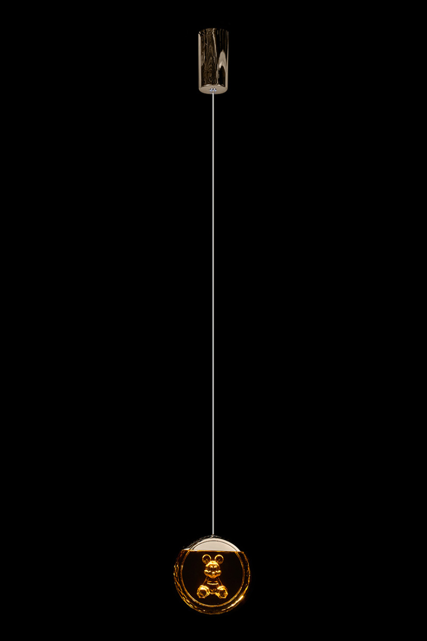 подвесной светильник mickey le7714/1or black chrome