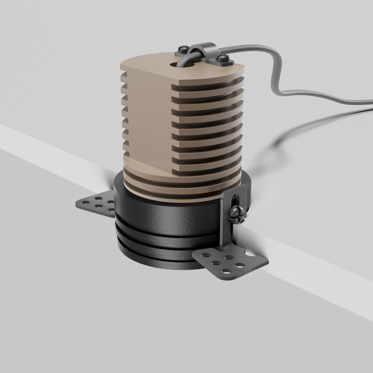 встраиваемый светильник maytoni technical mini dl059-7w4k-trs-b