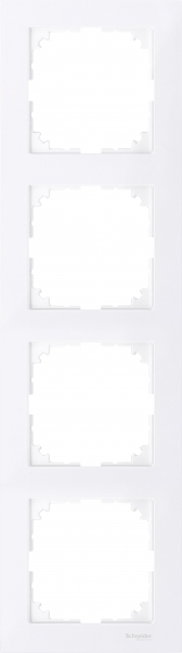 рамка на 4 поста schneider electric merten mtn4040-3625