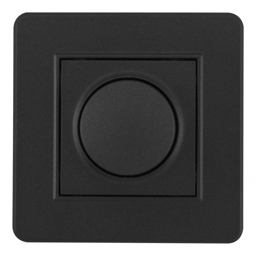 диммер с рамкой arte milano set16-1-48-1 black