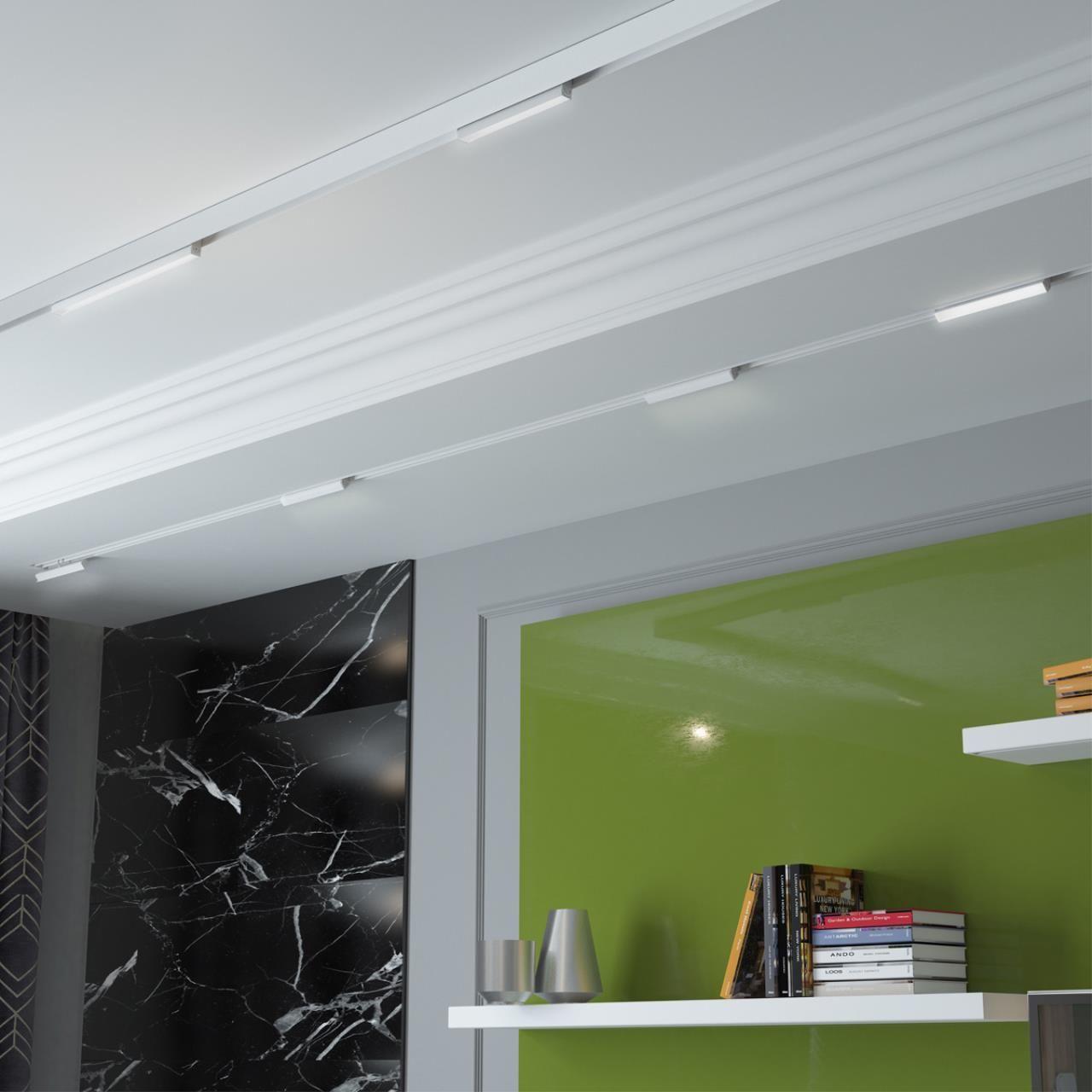 трековый светодиодный светильник novotech shino flum 358540