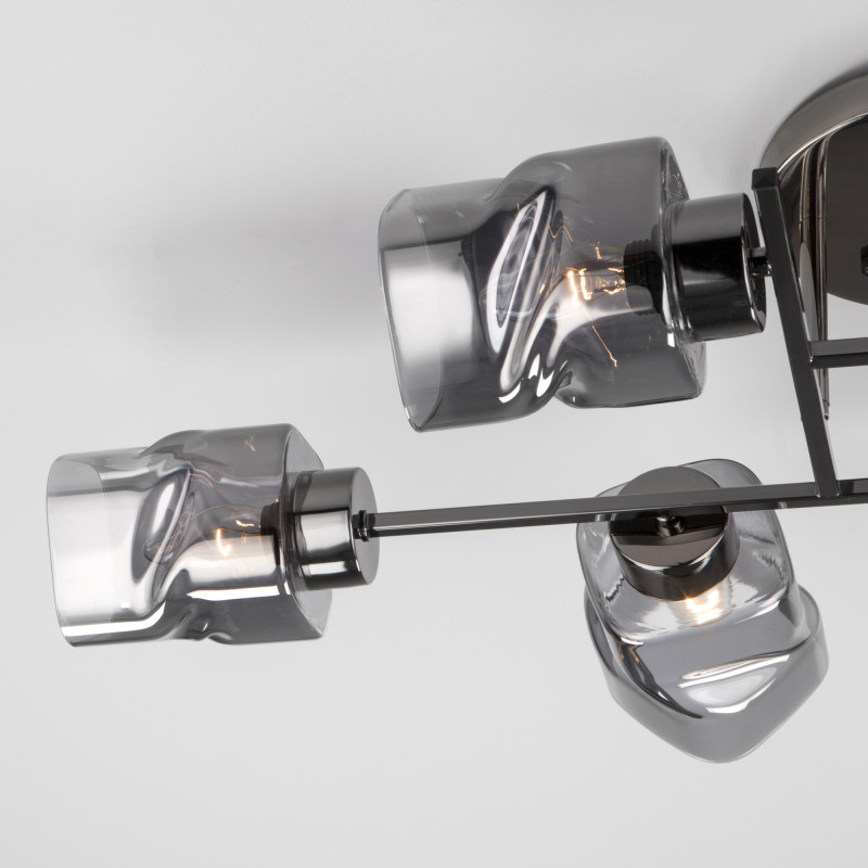 люстра на штанге eurosvet 30165/6 черный жемчуг